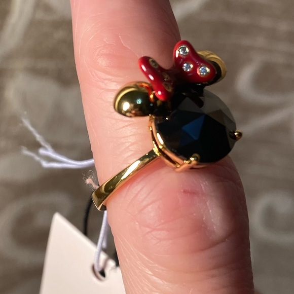 Minnie Mouse Disney x Kate Spade New York Sparkling Gemstone Ring NWT Size 5 - Picture 7 of 11